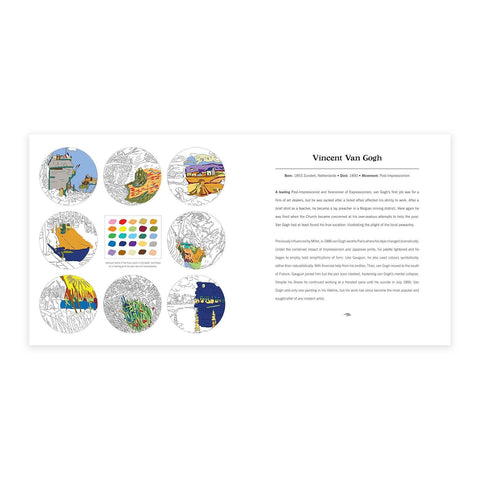 Vincent Van Gogh Coloring Book