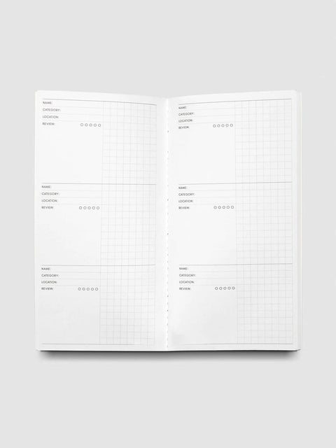 Experience Tracker Travel Notebook, A5 Slim