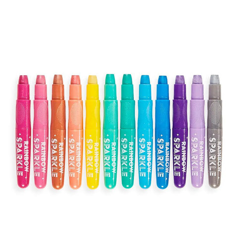 Rainbow Sparkle Metallic Gel Crayon Set