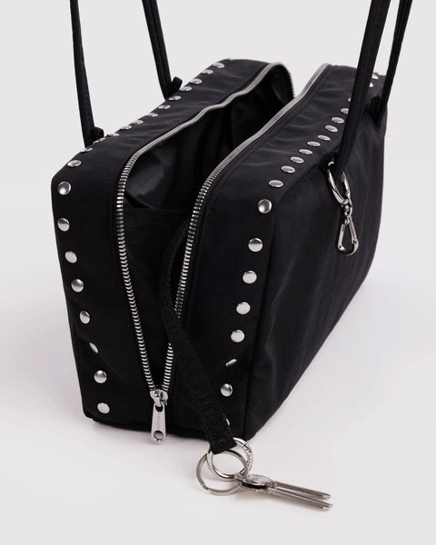 Nylon Bowler Bag: Studs