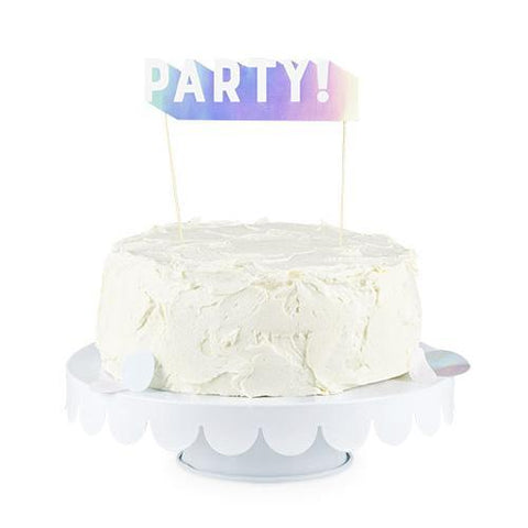Assorted Iridescent Cake Toppers