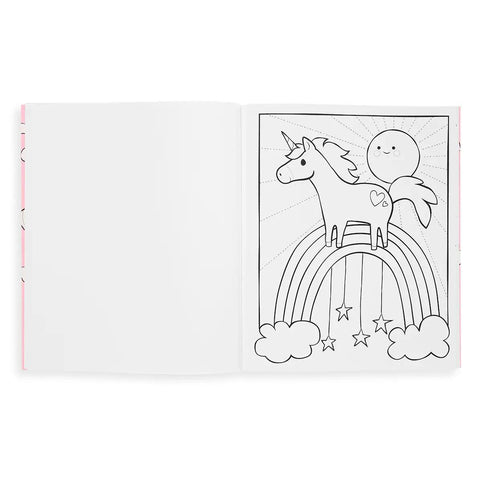 Enchanting Unicorns Color-in' Book