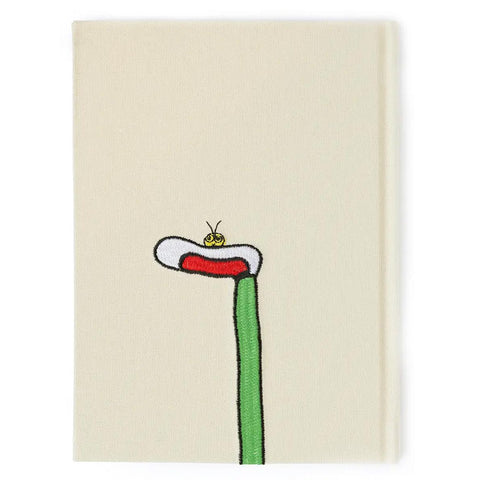 Lowly Worm Embroidered Journal