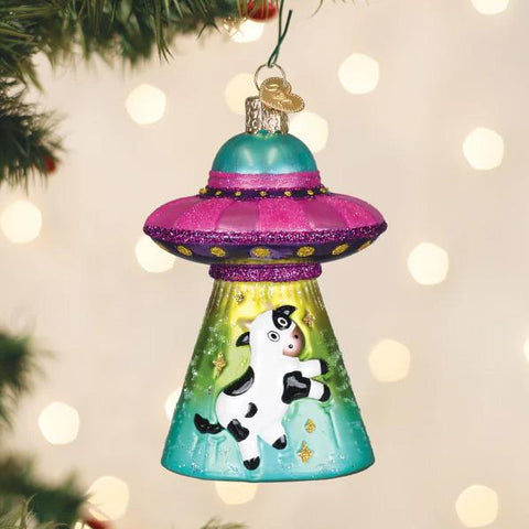 Cow Abduction Ornament