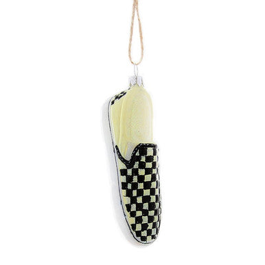 Checkered Shoe Ornament