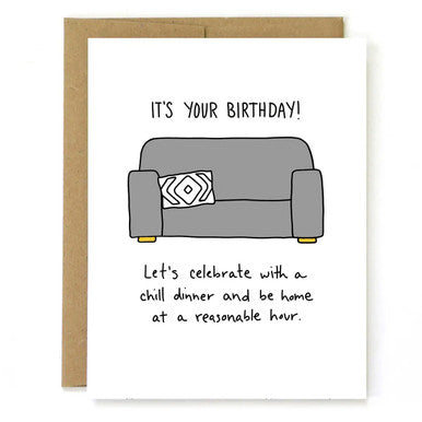 Reasonable Hour Birthday Card