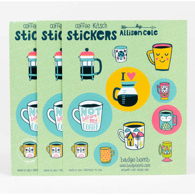 Coffee Kitsch Sticker Sheets