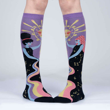 Cosmic Connection Knee High Socks