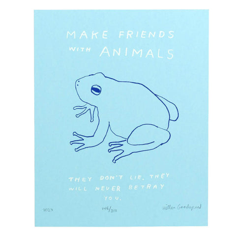 Make Friends With Animals Print