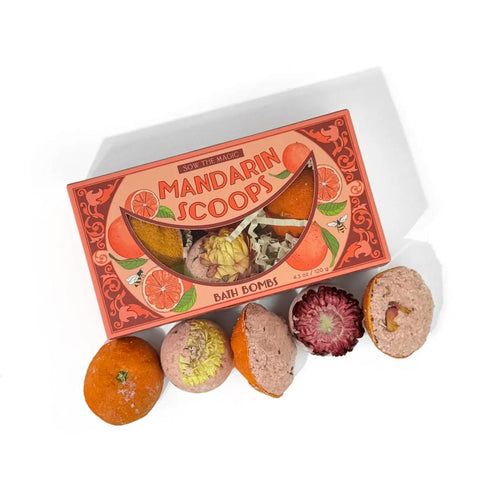 Mandarin Scoops Bath Bomb Gift Set