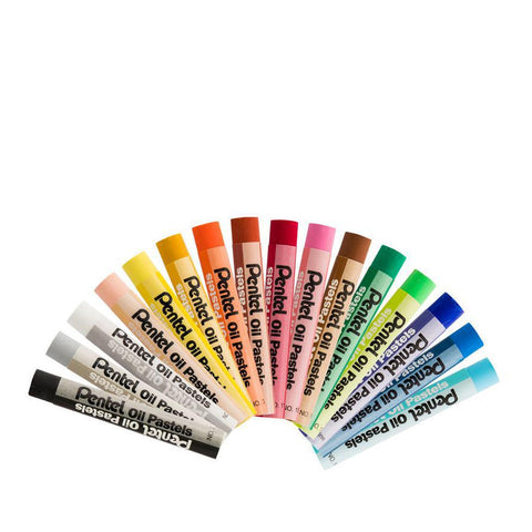 Pentel Arts Oil Pastels, Set of 16