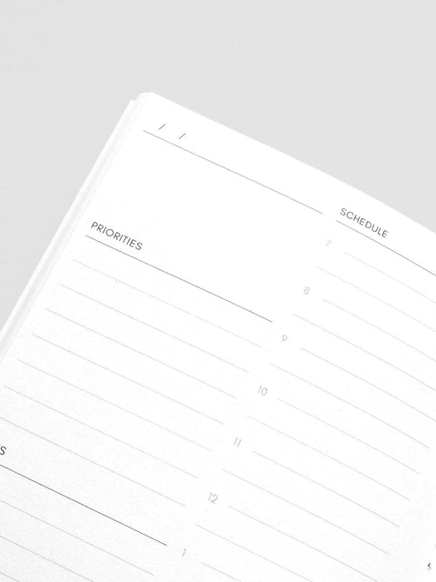 Undated Daily Travel Notebook, A5 Slim
