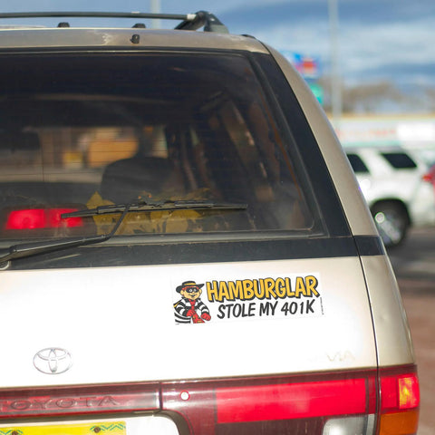 Hamburglar 401k Bumper Sticker