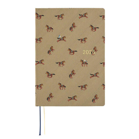Bow + Tie: Galloping Horses Hobonichi HON A5 2026 Planner