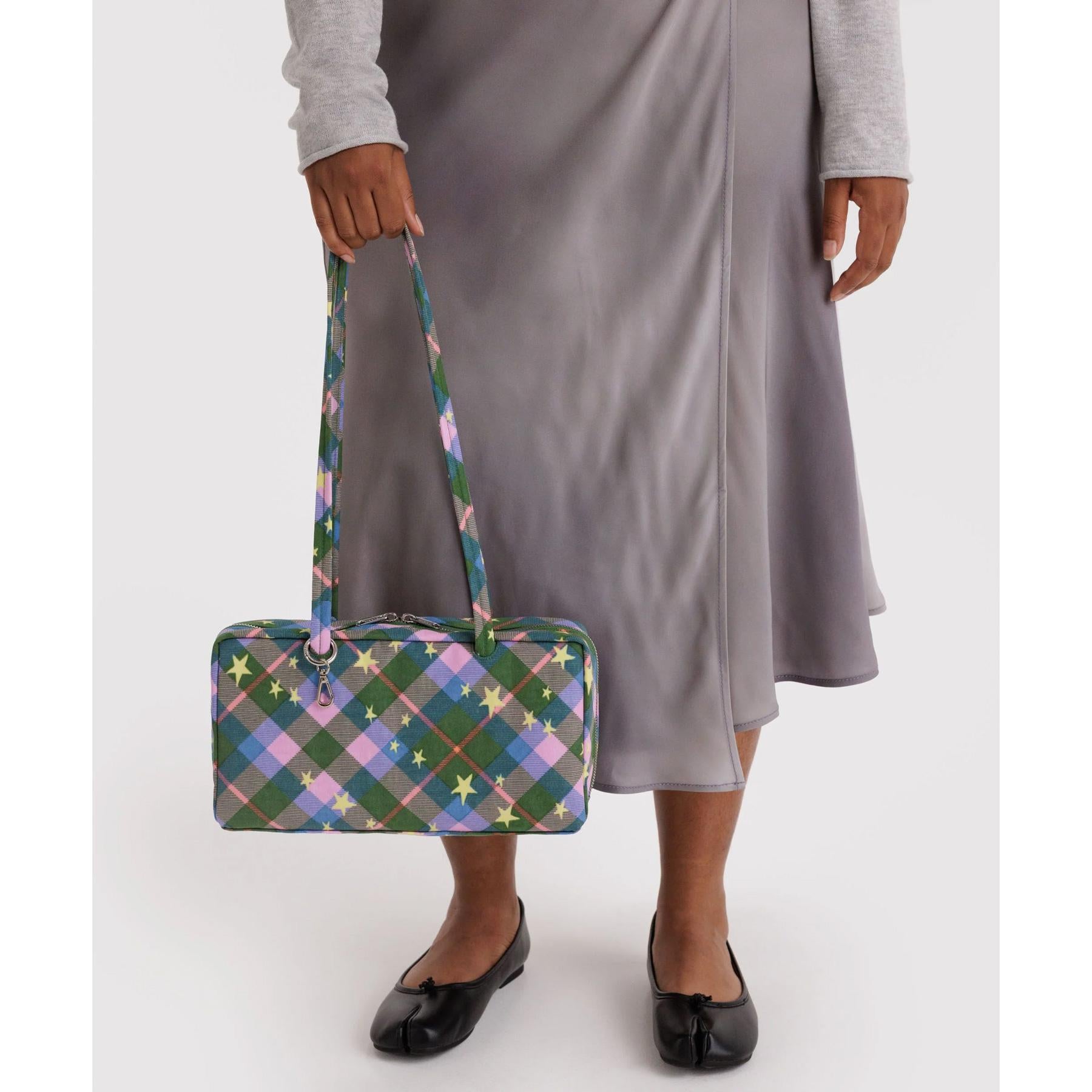 Nylon Bowler Bag: Green Star Plaid – Zakka Joy