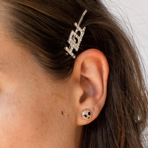 Pink Alien Stud Earrings