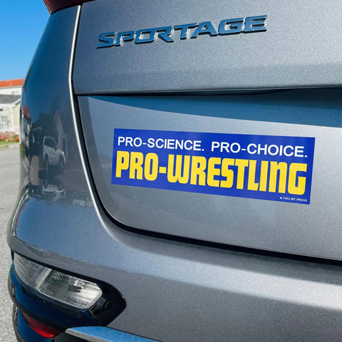 Pro-Wrestling Bumper Sticker