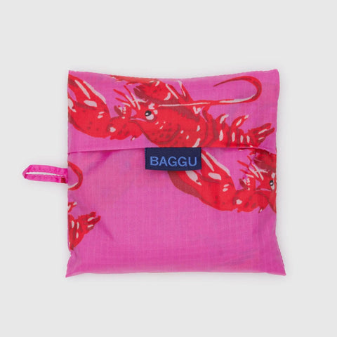 Big Reusable Tote: Pink Lobster