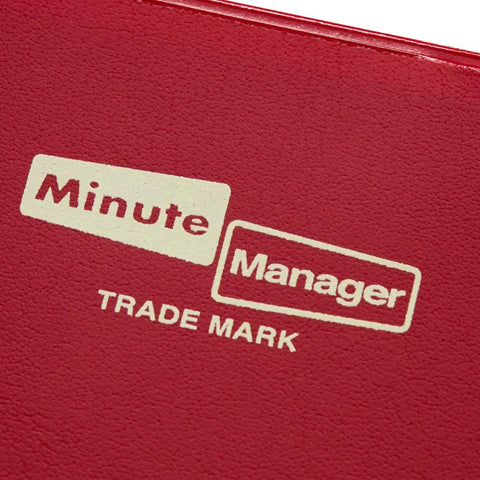 2027 Minute Manager Planner, Red