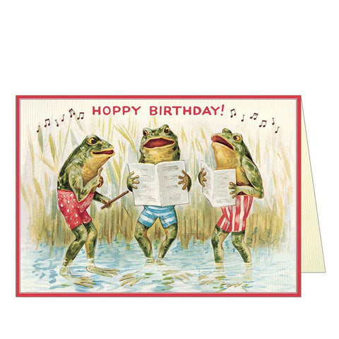 Singing Frogs Birthday Card