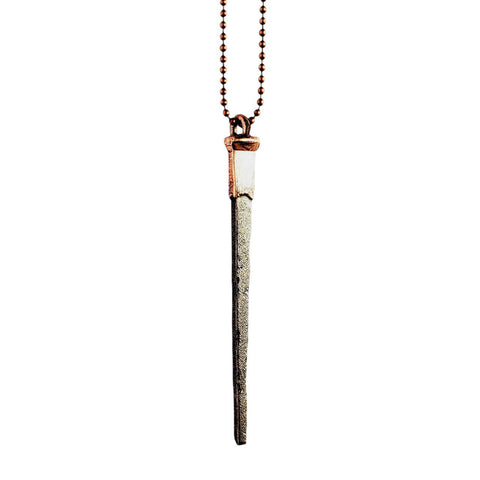 Copper Coffin Nail Necklace