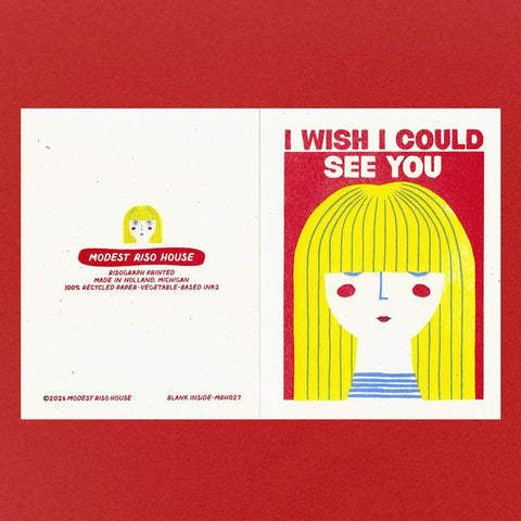 Wish I Could See You Card