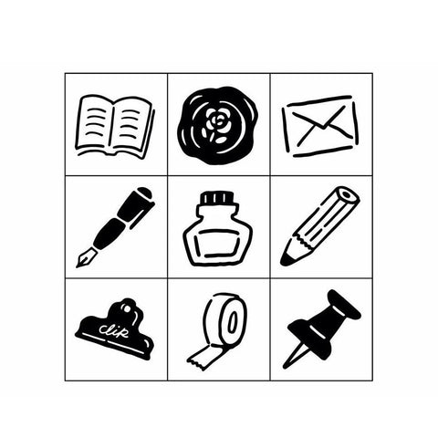 Stationery Stamps Set