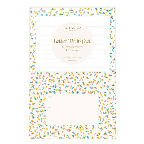 Confetti Letter Writing Set