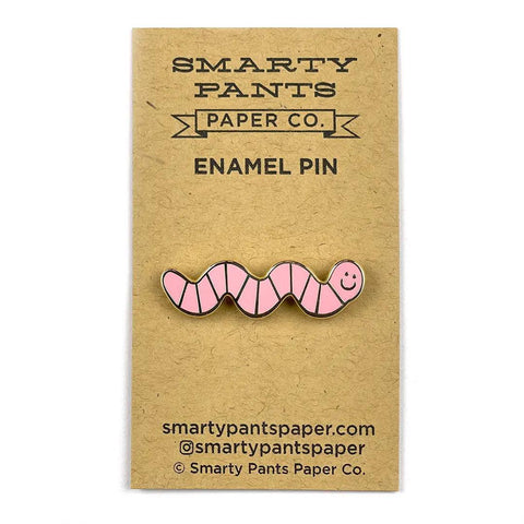 Worm Enamel Pin