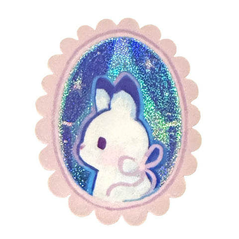 Portrait of a Rabbit Sticker