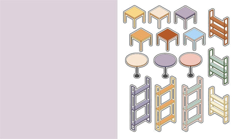 Cute 'n' Cozy Sticker Therapy: Convenience Stores