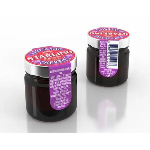 Hotel Starlino Italian Maraschino Cherries Mini Jar