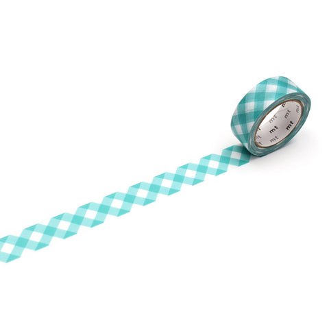 Thick Green Checkered Washi Tape