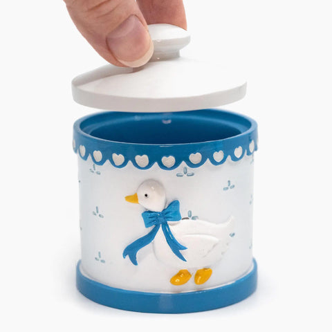 Country Goose Resin Trinket Box
