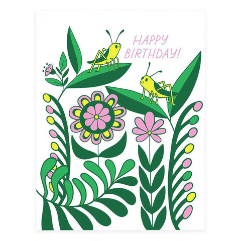 Grasshopper Birthday Card