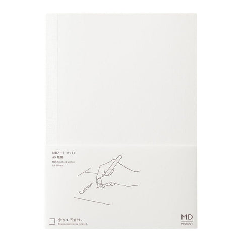 MD A5 Blank Cotton Paper Notebook