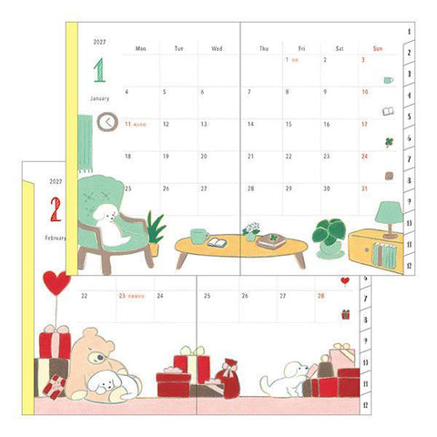 2027 B6 Pocket Diary, Dog
