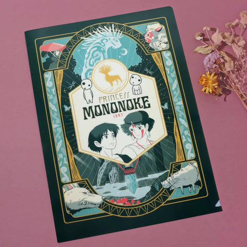 Princess Mononoke Retro Frame A4 Document Folder