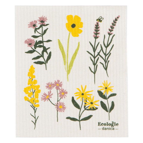 Bees + Blossoms Swedish Dishcloth