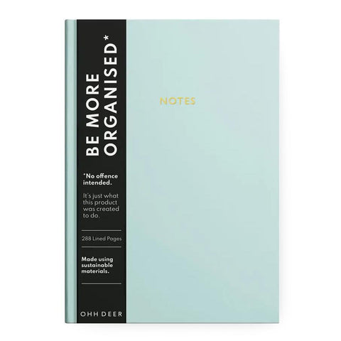 Pastel Blue Linen Notebook