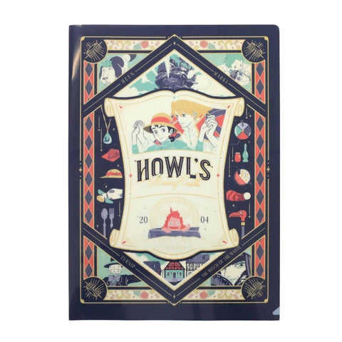 Howl's Moving Castle Retro Frame A4 Document Folder
