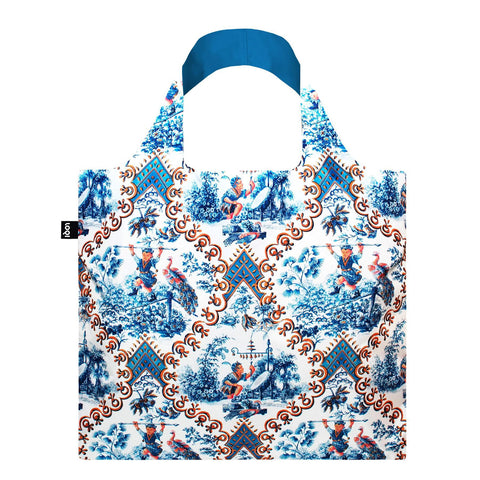 Toile de Jouy Juggler Recycled Tote Bag