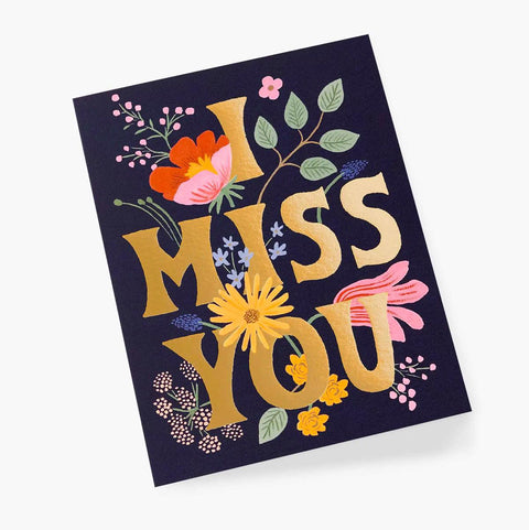I Miss You Card