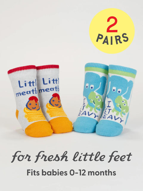 Heavy Meatball Baby Sock Set