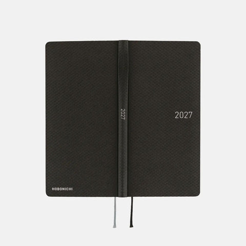 Hobonichi Techo Weeks 2027 Planner, Black Argyle