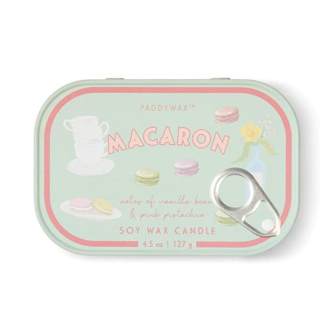 Macaron Bistro Tin Candle