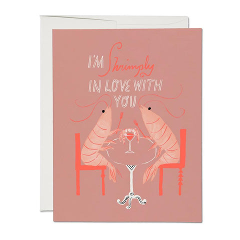 Shrimply in Love Card