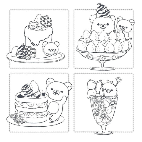 Rilakkuma Coloring Book: Sweet + Savory Treats