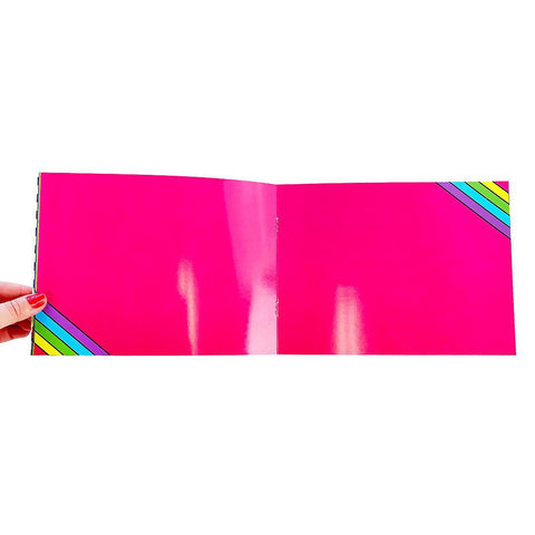 Retro Rainbow Sticker Collector Book