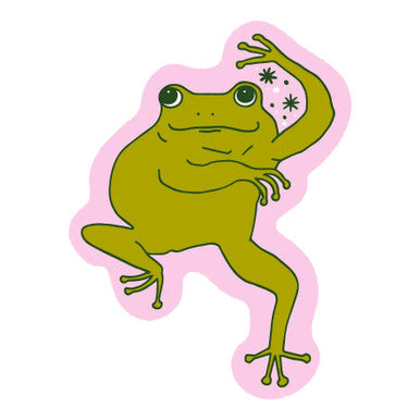 Dancing Frog Sticker
